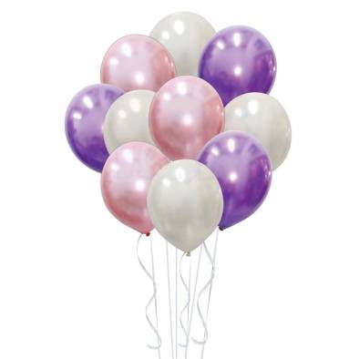 Unicorn Helium Inflated Balloon Bundle (12")