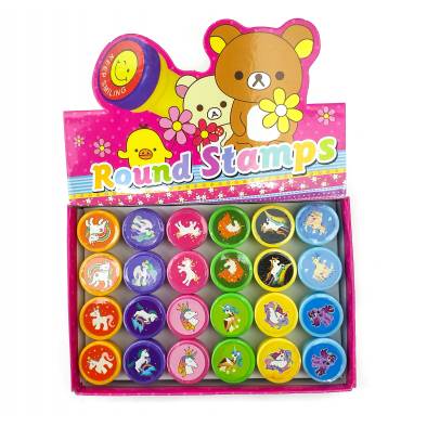 Unicorn Round Stamp (24pcs)