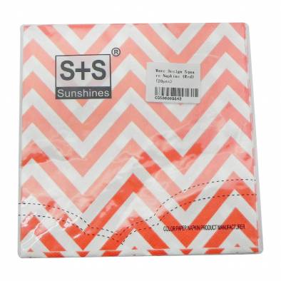 Wave Napkins (Red)