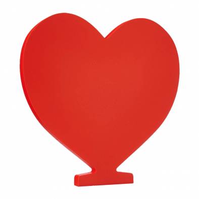 Wooden Heart (Red)