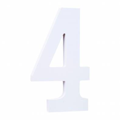 Wooden Number (4)