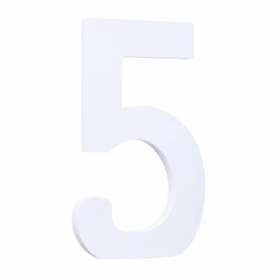 Wooden Number (5)
