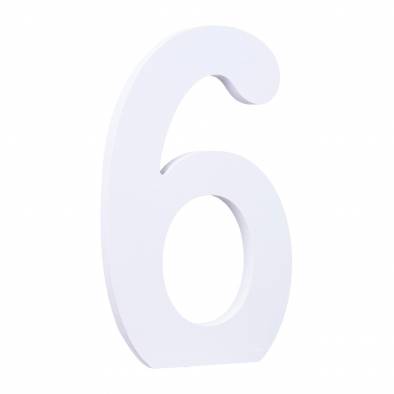 Wooden Number (6)