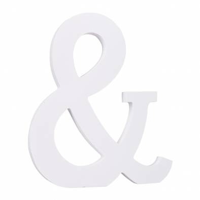 Wooden Symbol (&)