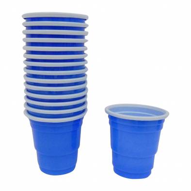 Plastic Shot Glass (Blue) (30pcs)