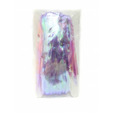 Rainbow Tinsel Curtain Backdrop (Purple) 1m x 2m