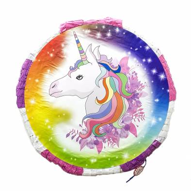 Unicorn Round Pinata