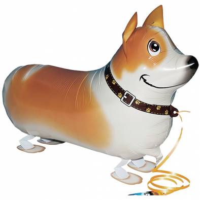 Animal Walking Pet Foil Balloon (Corgi)