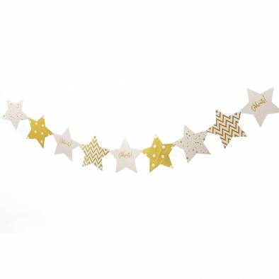 Glitter Star Banner (Gold)