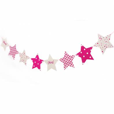 Glitter Star Banner (Pink)